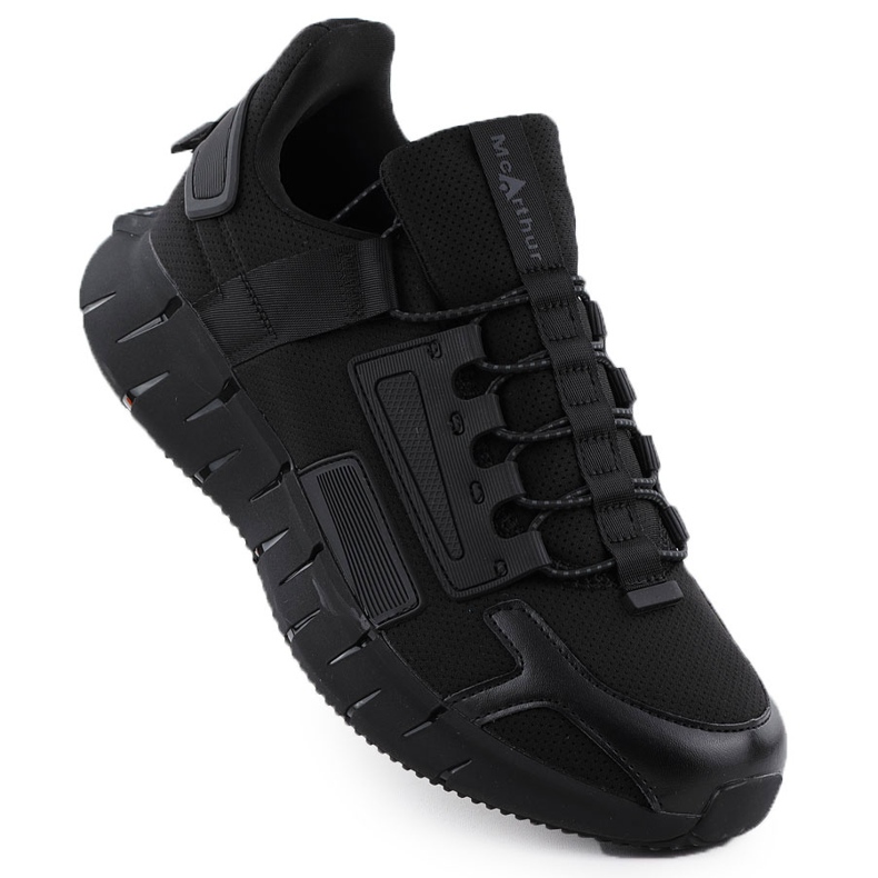 Black McArthur Mc4 Sapatos esportivos masculinos preto