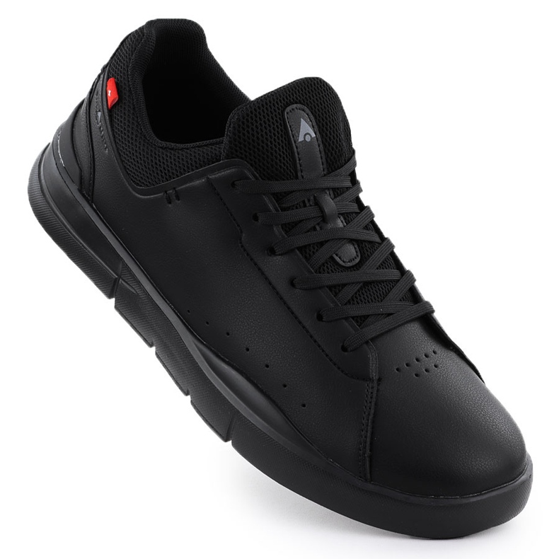 Sapatos de couro de couro masculino McArthur Mc19 preto