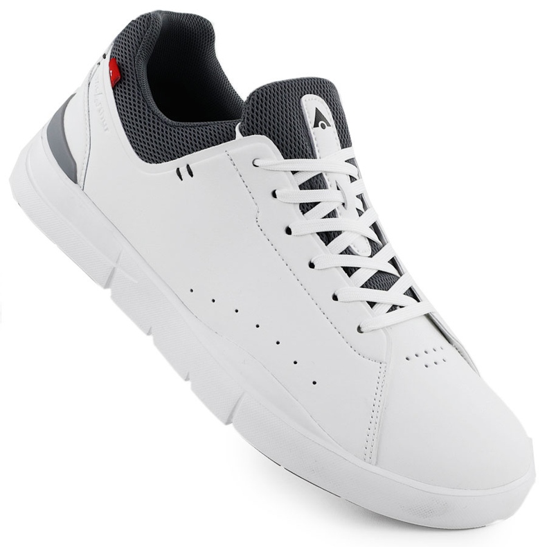 Sapatos de couro de couro masculino McArthur Mc19 branco