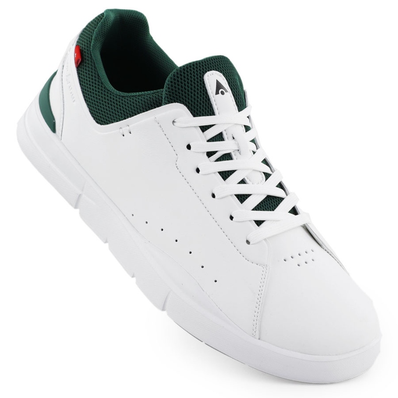 Sapatos de couro de couro masculino McArthur Mc19 branco