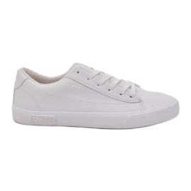 Tênis de couro de baixo eco clássico masculino Big Star NN174250 branco