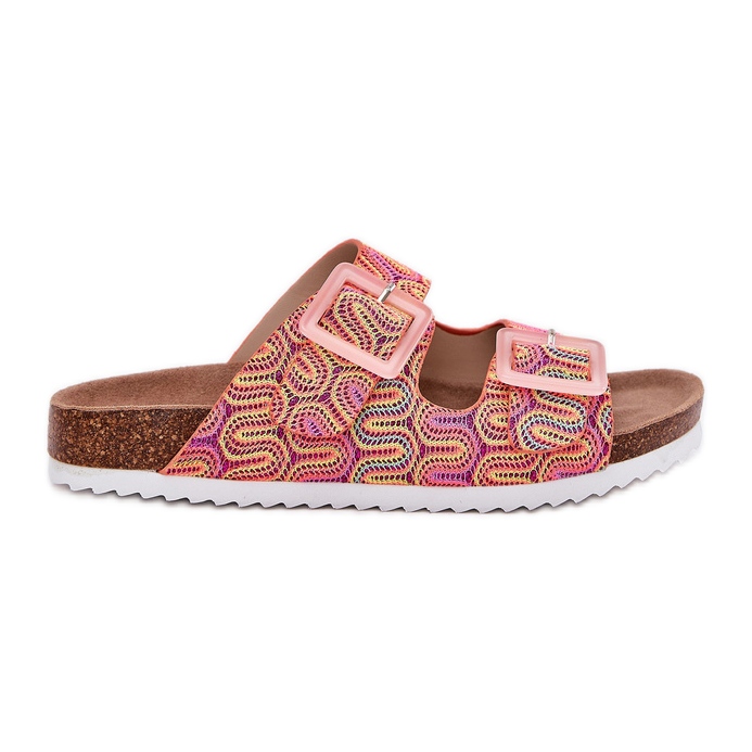 S.Barski Flip de mulheres com fivelas e brilho S. Barski RB51-006 Orange laranja