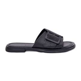 S.Barski Flip de couro feminino com D&A SJ2302-01 BLACKLE BLACKLE preto S.Barski Flip de couro feminino com D&A SJ2302-01 BLACKLE BLACKLE preto