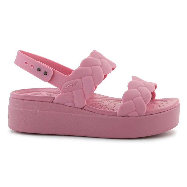 Crocs Brooklyn Woven Low Wedge 209977-6xx Sandals rosa