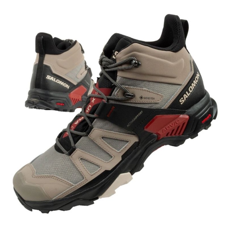 Salomon x Ultra 4 Mid GTX 473525 Sapatos bege