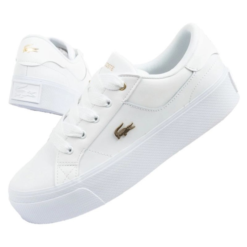 Lacoste Shoes Ziane Platforms 05216 White branco