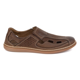 Olivier Sapatos respiráveis ​​de homens quebrados 203L Brown marrom