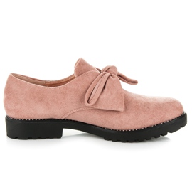 Seastar Sapato de camurça com laço rosa