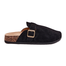 Slippers feminino e na plataforma com grampo preto Slippers feminino e na plataforma com grampo preto