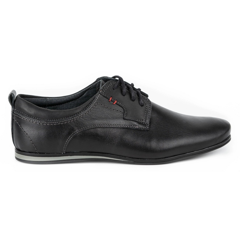 Olivier Sapatos de couro masculino 731 preto