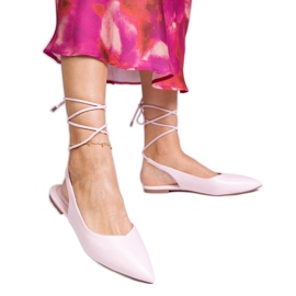 Saltos chatos de rosa feitos de eco -lather