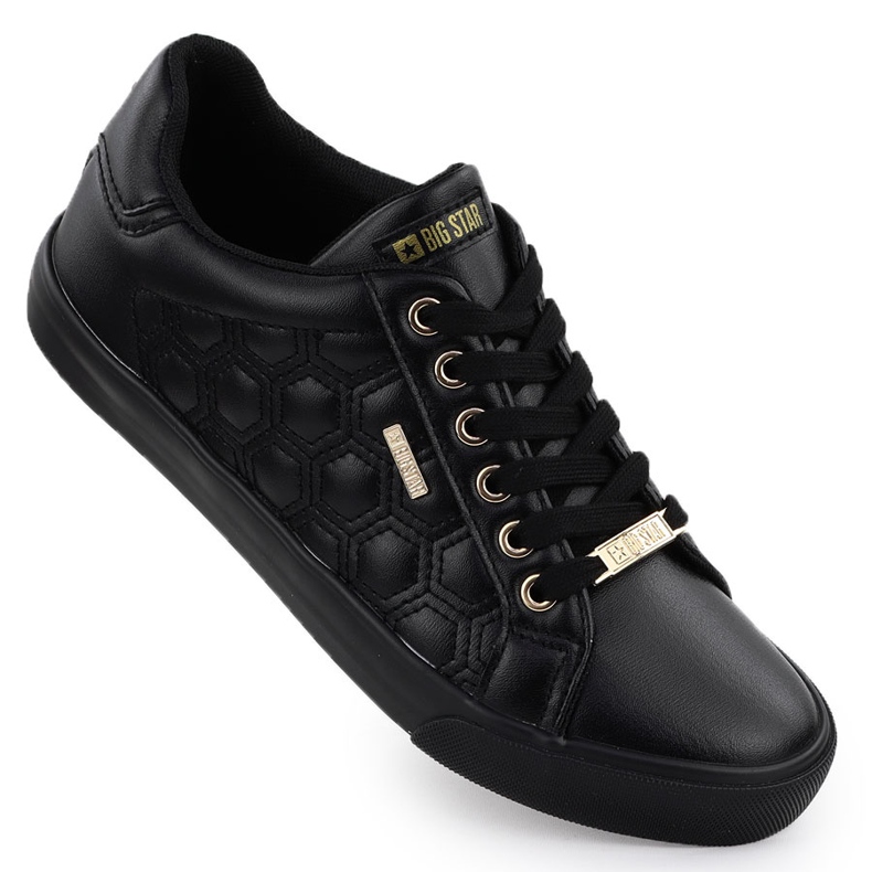 Sneakers femininos EcoSki Black Big Star RR274323 preto