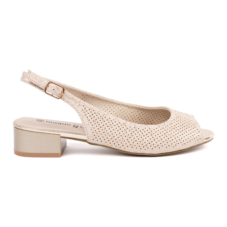 Goodin Sandálias abertas com baixo teor bege