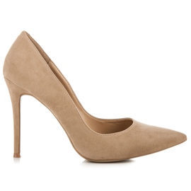 Vices Saltos de camurça castanho