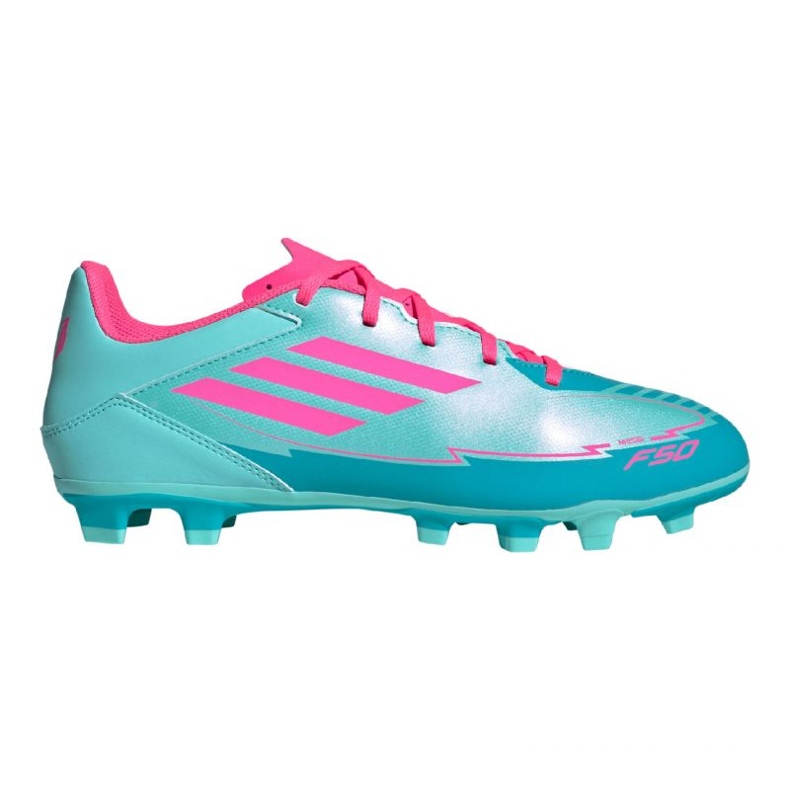 Adidas F50 Club FG/MG Messi IH0929 Sapatos de futebol azul