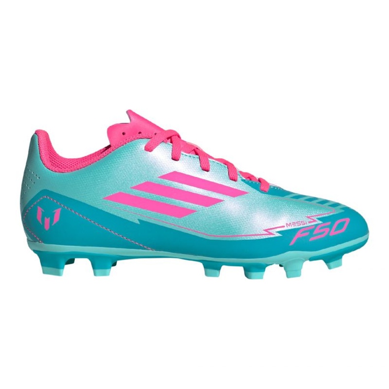 Adidas F50 Club FG/MG Messi IH0932 Sapatos de futebol azul