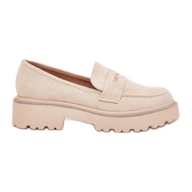 Mocassins ecológicos das mulheres com zircões bege