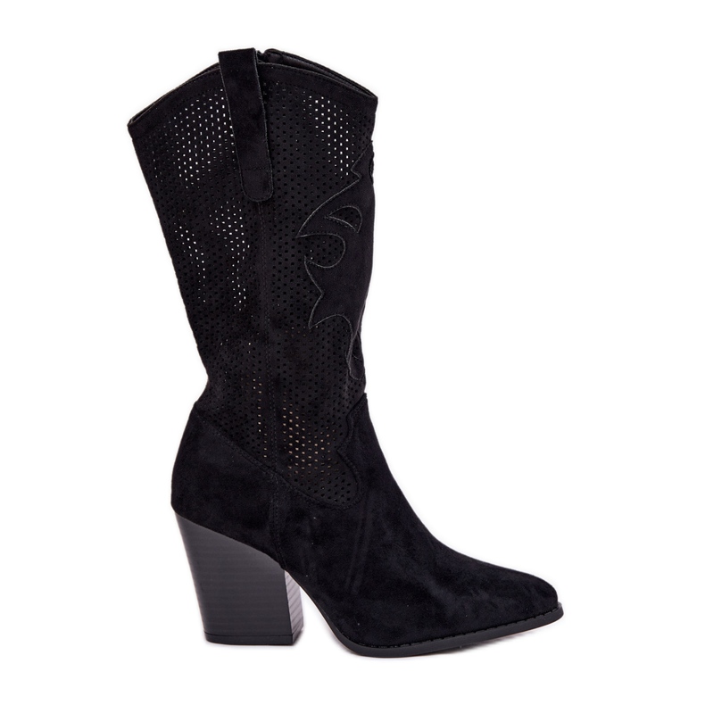 Botas abertas no post s.barski hy51-606 preto
