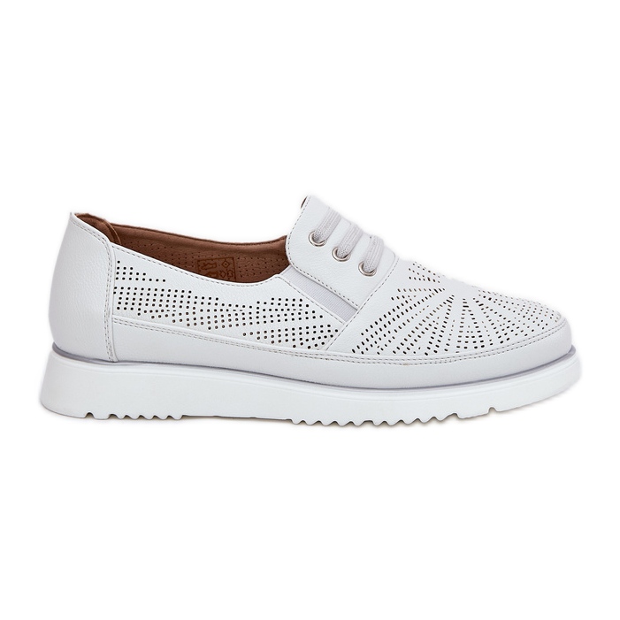 Evento Sapatos femininos escorregou branco