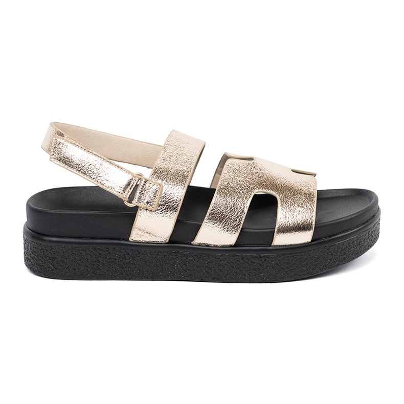 Goodin Sandálias clássicas na plataforma de ouro dourado