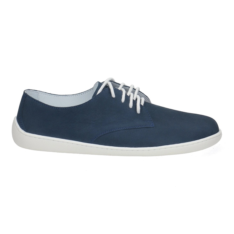 Pollonus de couro feminino Barefoot 5-1288-026 Navy azul Samuel