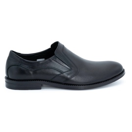 Olivier Sapatos de couro masculinos elegantes 283LU preto
