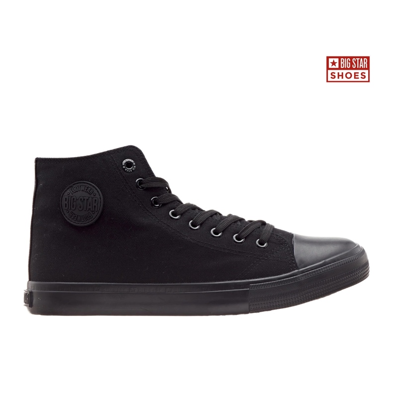 Big Star Sapatos masculinos High Star FF174550 tênis pretos