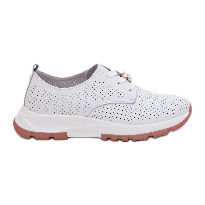 ARTIKER Sapatos de couro feminino com artker 54c1810 pino branco