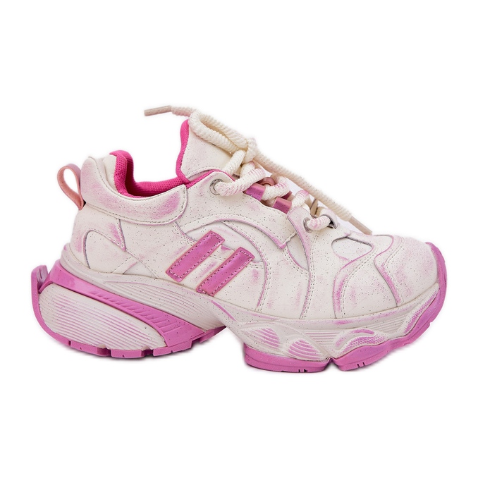 Tênis de couro feminino Goe rr2n4038 rosa