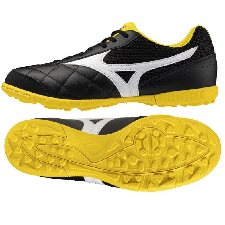 Sapatos de futebol Mizuno Morelia Sala Club TF Q1GB251611 preto