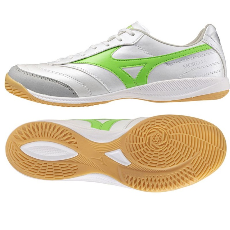 Mizuno Morelia Sala Pro nos sapatos de futebol Q1Ga251337 branco