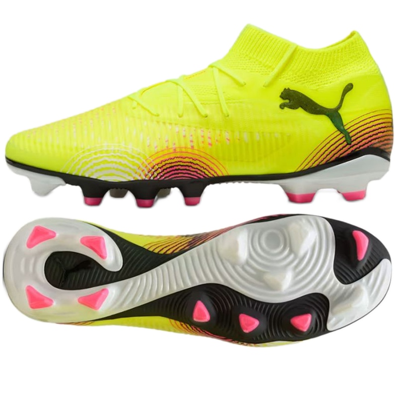 Puma Future 8 Pro FG/AG 108139-03 Sapatos de futebol amarelo