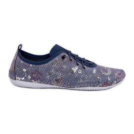 ARTIKER Sapatos femininos feitos de artiqueiro de couro natural 56c2691 azul