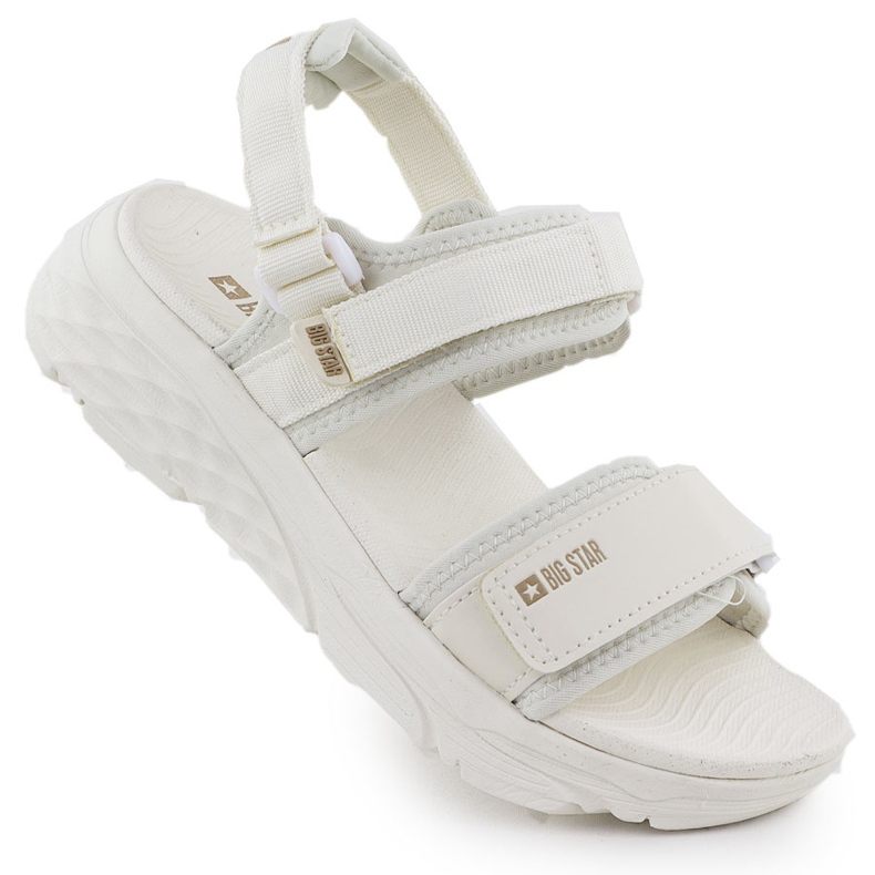 Big Star RR274A076 Sandálias de velcro feminino bege