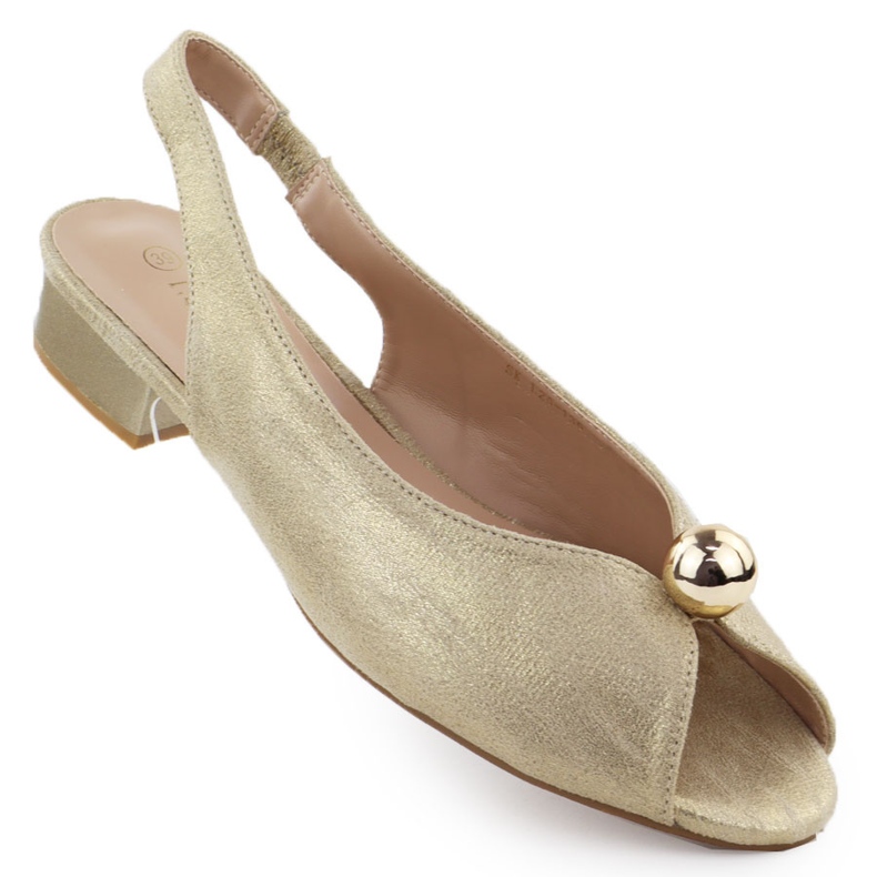 Sandálias de baixo peso feminino Golden T.SOKOLSKI 136 dourado