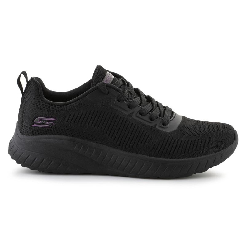 Skechers Bobs Squad Chaos enfrenta sapatos 117209-BBK preto