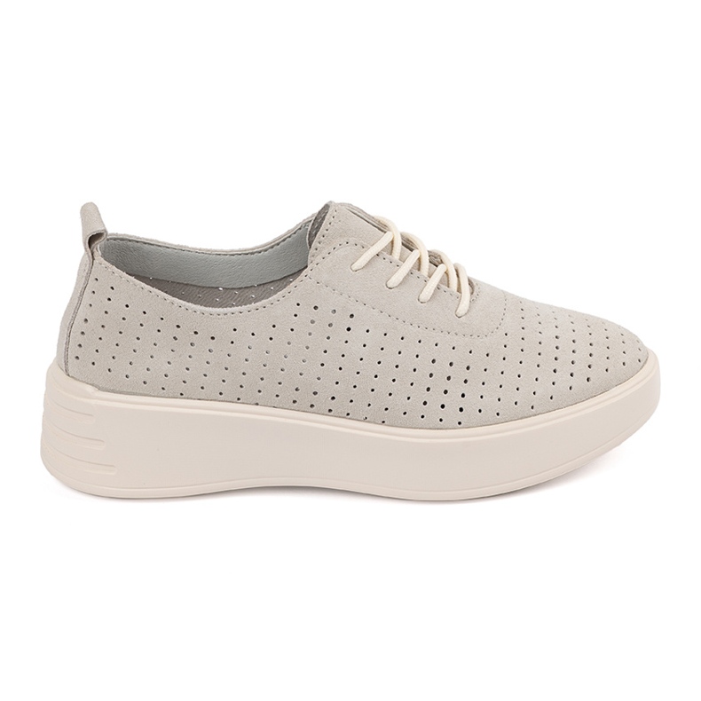 Sapatos de couro de sergio leone bege