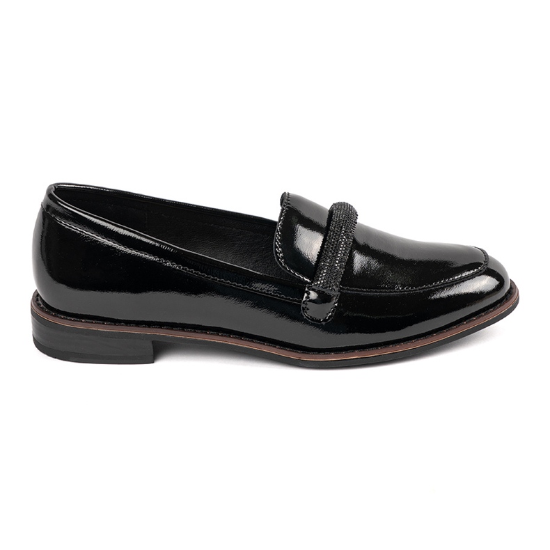 Mocassins com SERGIO LEONE Black Leather Insert preto