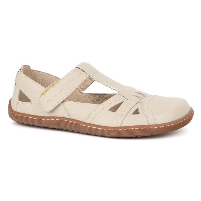 Sapatos descalços femininos Ultralekkie Olivier 1285 semi -labels para bege