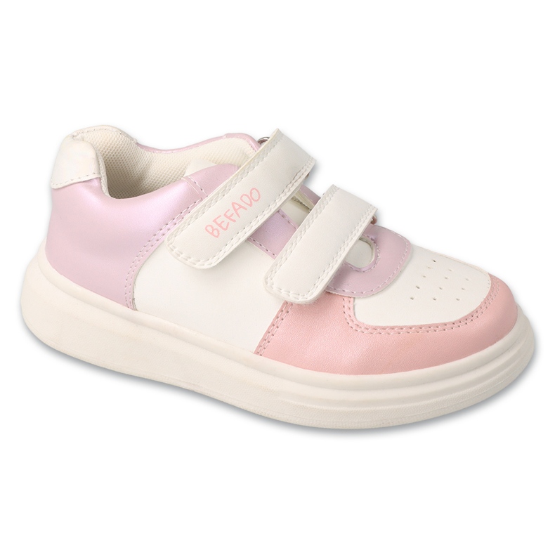 Sapatos esportivos infantis de Befado para Velcro 514Y031 rosa