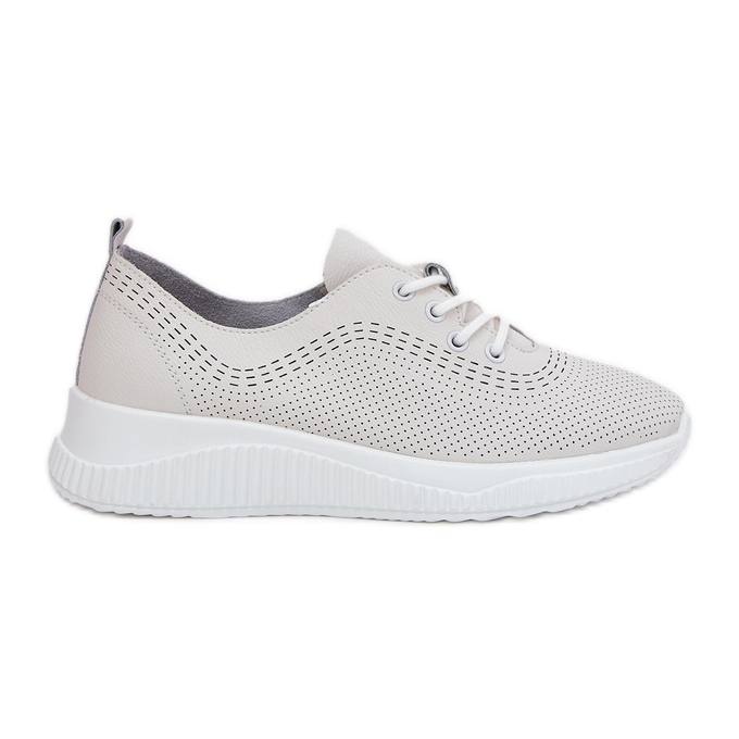 Vinceza 41472 Sapatos esportivos de couro feminino branco