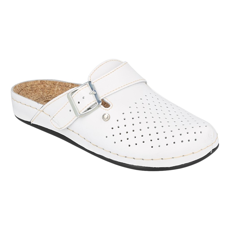 Dr.orto Befado feminino chinelos de couro PU 179d010 branco