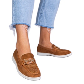 Mocas marrons de Ekozamsz com zircões marrom