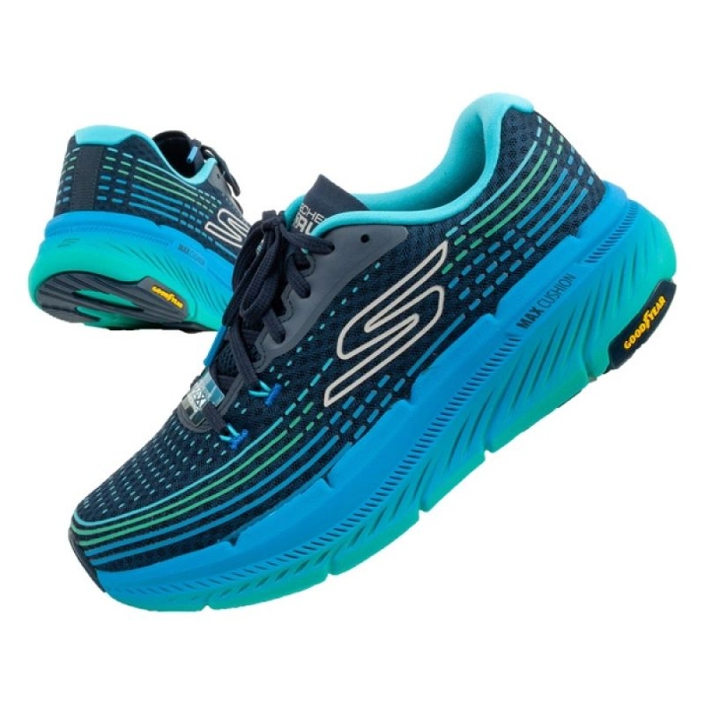 Tênis de corrida skechers max amortecimento 220835/nvbl azul