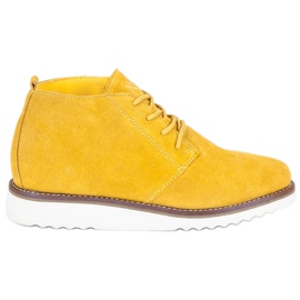 New Age Botas femininas amarelo