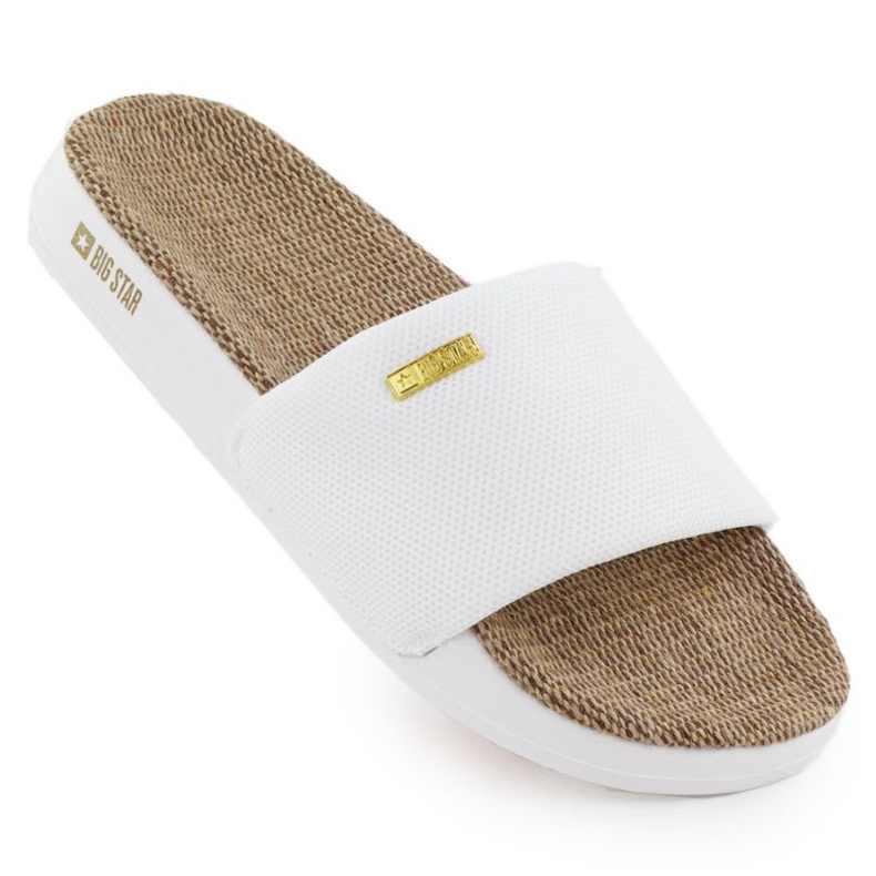 Slippers femininos Big Star RR274A103 branco