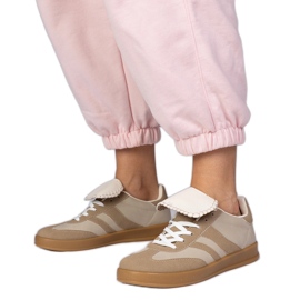 Tênis bege tênis femininos tênis esportivos