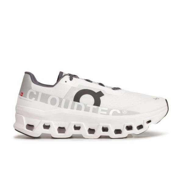 On Running Executando o CloudMonster 6198285 tênis de corrida branco