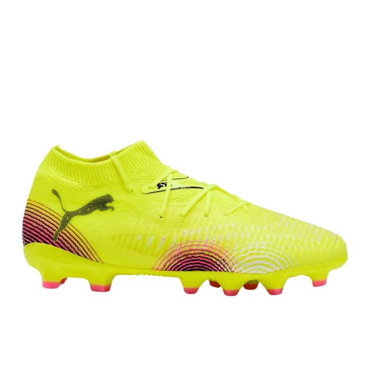 Puma Future 8 Pro FG/AG 108142 03 Sapatos de futebol amarelo