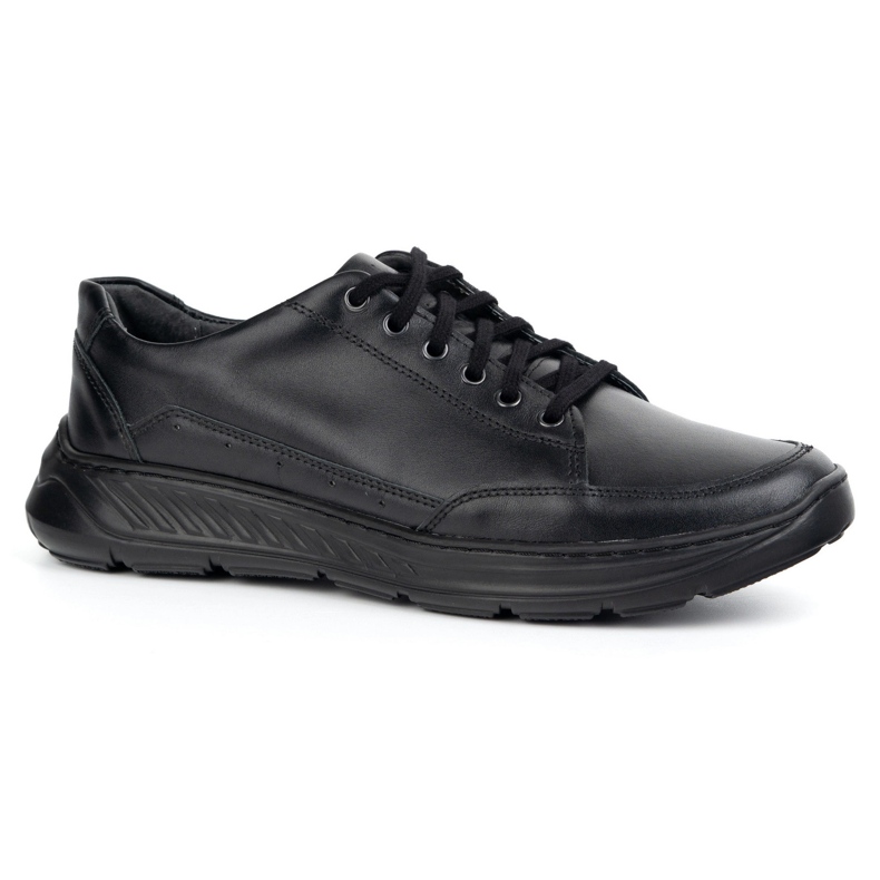 Olivier 928mA Black Men's Leather Shoes Casual preto